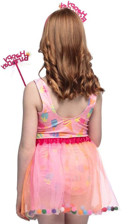 Boland - Verkleedset Fee Roze Happy Birthday