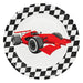 Boland 44777 Speed Racing Car Paper Plates for Parties and Birthdays Formula Racing Car Pack of 8
