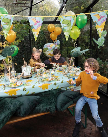 Boland 50060 Dinosaur Tablecloth, Size 130 x 180 cm, Dinosaur, Tablecloth, Decoration, Party Tableware, Party Accessories, Birthday, Party, Theme Party, Carnival, Children's Carnival