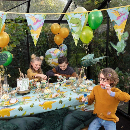 Boland 50060 Dinosaur Tablecloth, Size 130 x 180 cm, Dinosaur, Tablecloth, Decoration, Party Tableware, Party Accessories, Birthday, Party, Theme Party, Carnival, Children's Carnival