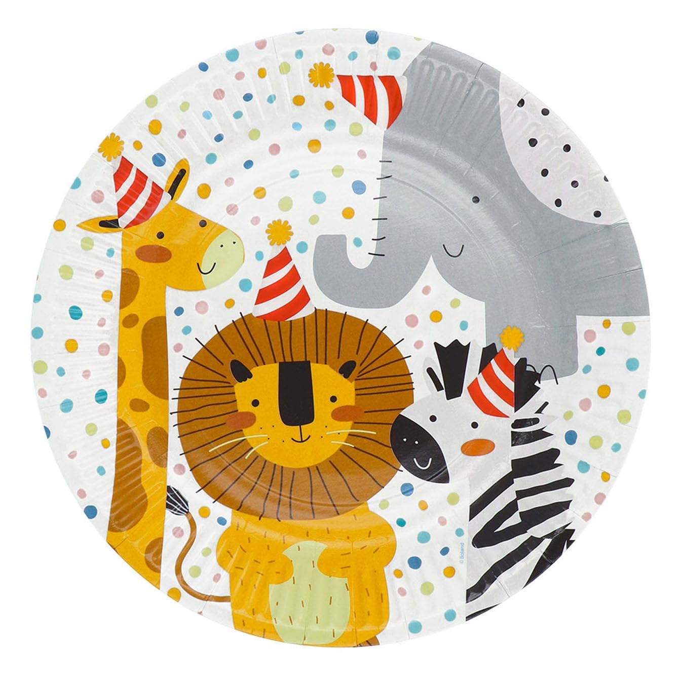 Wild Animals 8 Plates for Children's Birthday Parties and Zoo Party Wild Animals Safari Children Birthday Party Plates Paper Plates