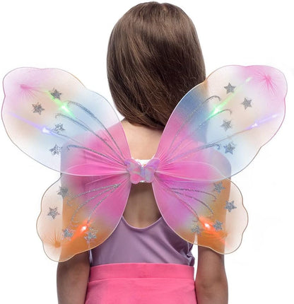 Boland 52845 LED Wings Butterfly, Multicoloured, 47 x 41 cm