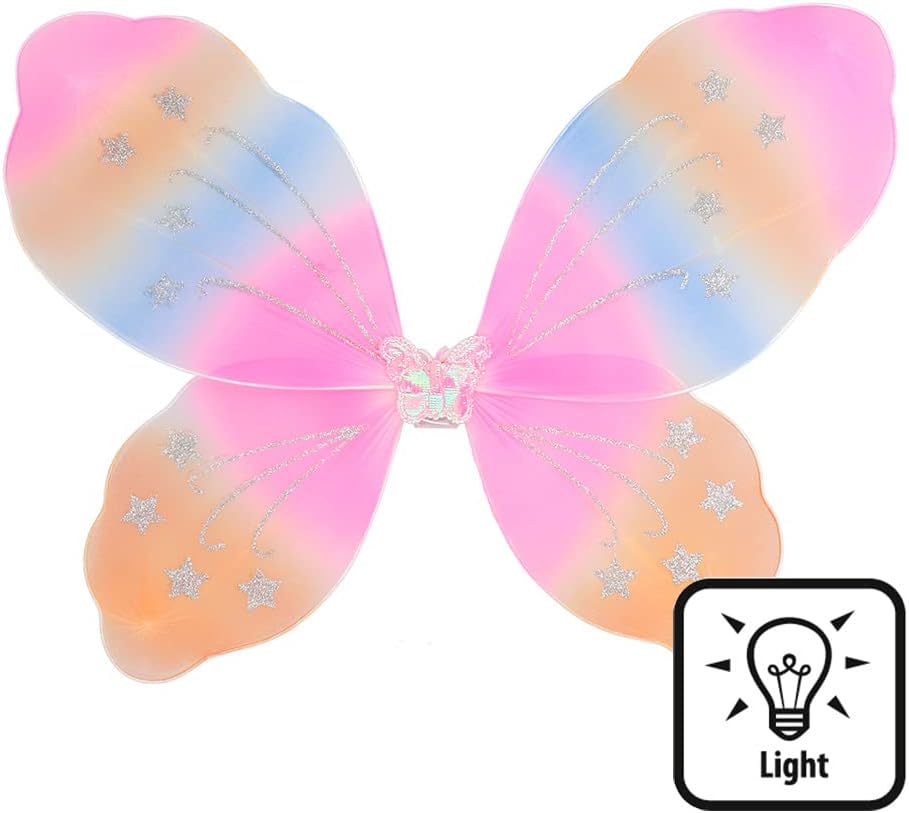 Boland 52845 LED Wings Butterfly, Multicoloured, 47 x 41 cm