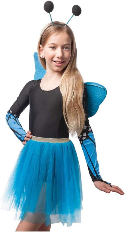 Boland Butterfly Set 5-Piece Costume for Children Wings Tutu Headband Gloves