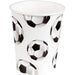 Boland 62521 - Football Party Cups - Pack of 10 - 210ml - Eco-Friendly Party Tableware - 100% Paper - Birthday