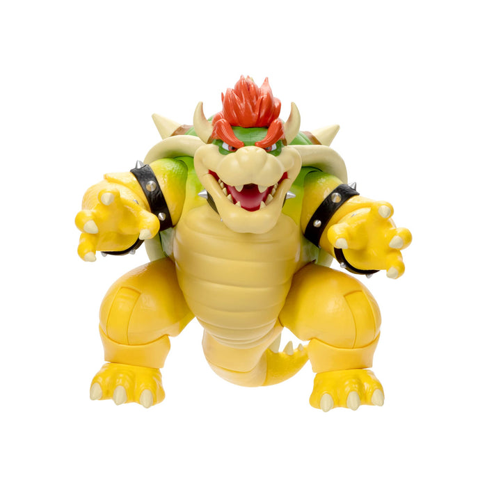 Super Mario Nintendo Figura Bowser con Efecto de Fuego por la Boca de 20 cm de Altura – Esta Figura Tiene 14 Puntos de Articulación y un Gran Nivel de Detalle – Juguetes Niños 3 Años +