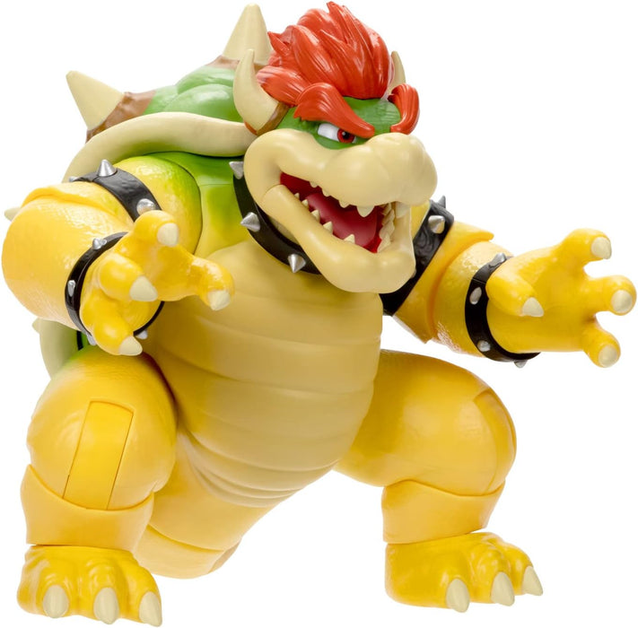 Super Mario Nintendo Figura Bowser con Efecto de Fuego por la Boca de 20 cm de Altura – Esta Figura Tiene 14 Puntos de Articulación y un Gran Nivel de Detalle – Juguetes Niños 3 Años +