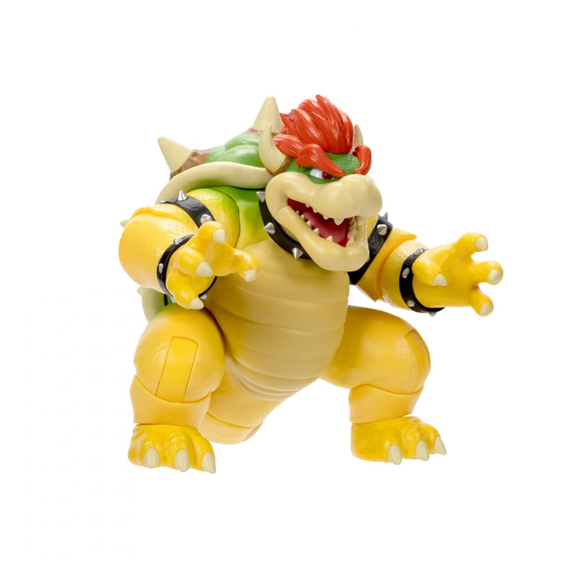 Super Mario Nintendo Figura Bowser con Efecto de Fuego por la Boca de 20 cm de Altura – Esta Figura Tiene 14 Puntos de Articulación y un Gran Nivel de Detalle – Juguetes Niños 3 Años +
