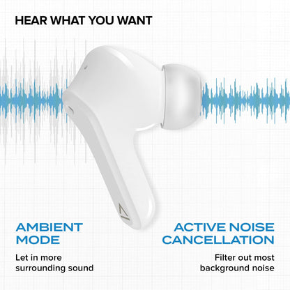 Creative Zen Air Lightweight True Wireless Sweatproof In-ears with Active Noise Cancellation, Ambient Mode, Bluetooth 5.0, IPX4, Up to 6 Hours Per Charge and 18 Hours Total Playtime