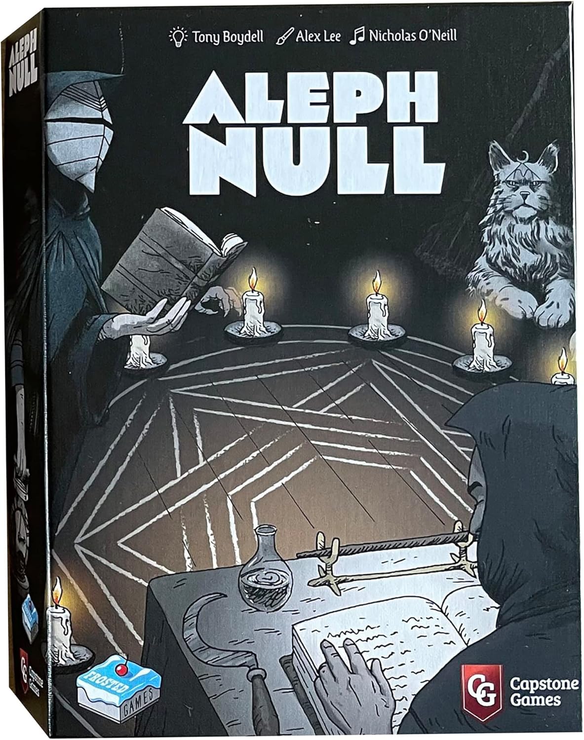 Capstone Games Aleph Null, Single Player Card Game - Deck Deconstruction, Escalating Tension, Card Combos, & Hell Itself! Ages 14+, 1 Player, 30 Minutes