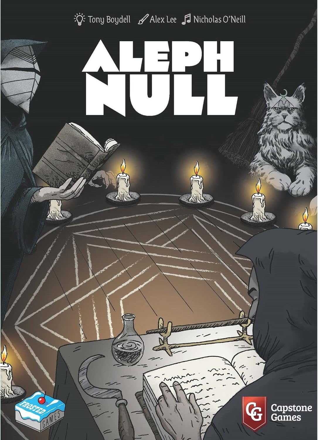 Capstone Games Aleph Null, Single Player Card Game - Deck Deconstruction, Escalating Tension, Card Combos, & Hell Itself! Ages 14+, 1 Player, 30 Minutes