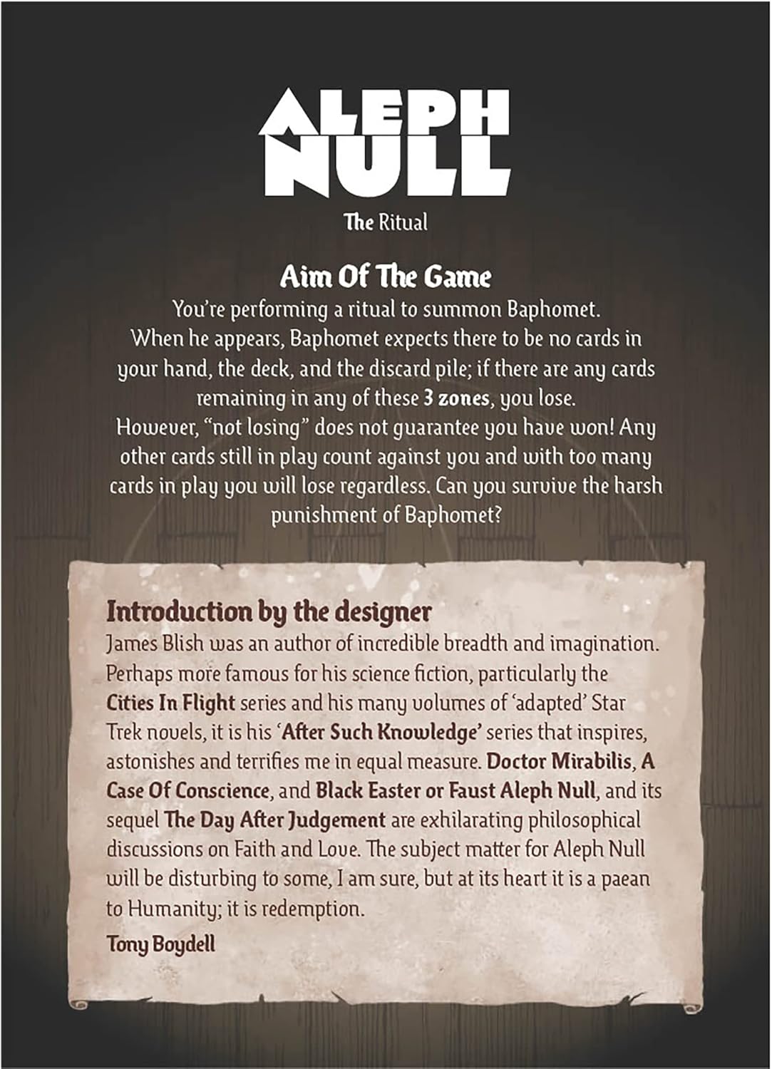 Capstone Games Aleph Null, Single Player Card Game - Deck Deconstruction, Escalating Tension, Card Combos, & Hell Itself! Ages 14+, 1 Player, 30 Minutes