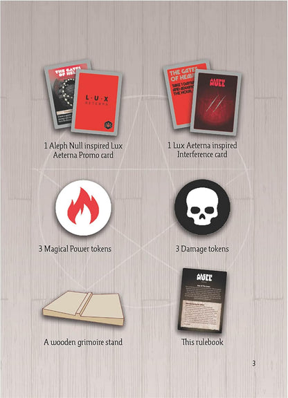 Capstone Games Aleph Null, Single Player Card Game - Deck Deconstruction, Escalating Tension, Card Combos, & Hell Itself! Ages 14+, 1 Player, 30 Minutes