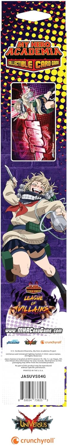 My Hero Academia Collectible Card Game Series 4 League of Villains Himiko Toga PLAYMAT | 24" by 14" Rubber Game Mat | Ages 14+ | 2 Players | Average Playtime 20-30 Minutes | Made by Jasco Games