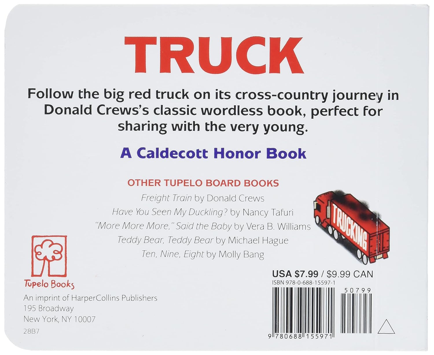 Truck Board Book: A Caldecott Honor Award Winner (Caldecott Collection