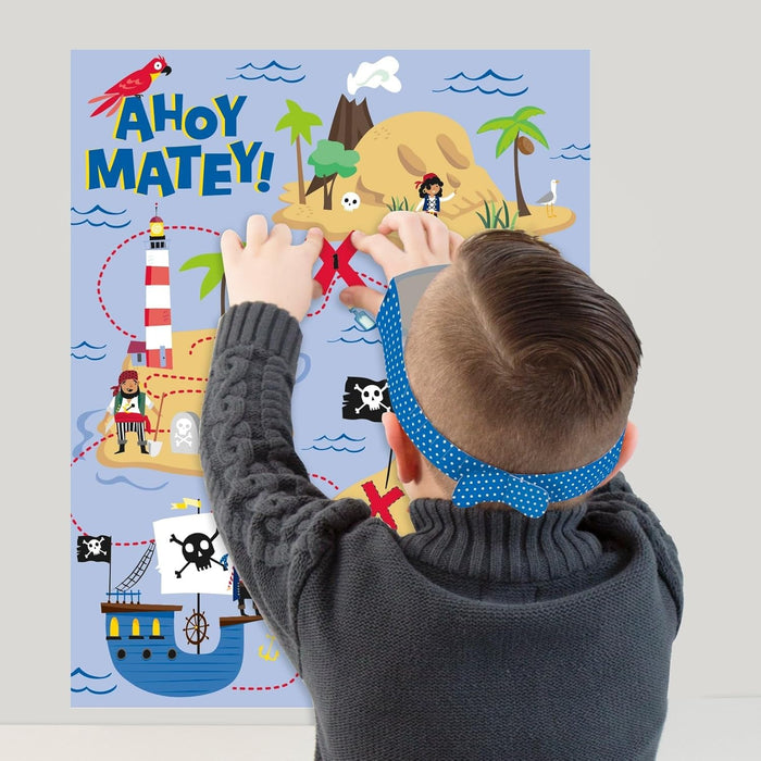 Unique Map Party Game | 1 Pc. Juego de fiesta de mapa pirata | 1 unidad, multicolor (78419