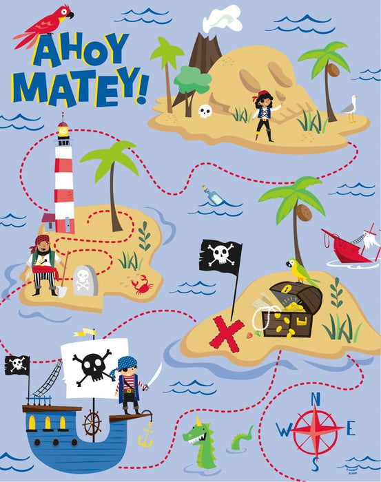 Unique Map Party Game | 1 Pc. Juego de fiesta de mapa pirata | 1 unidad, multicolor (78419