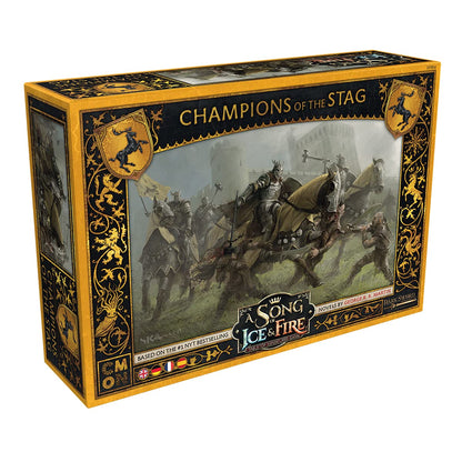 CMON, A Song of Ice & Fire – Streiter des Hirsches, Erweiterung, Tabletop, 2 Spieler, Ab 14+ Jahren, 45+ Minuten, Deutsch, Mehrsprachig, Mehrfarbig, Bunt, 6. Baratheon Erweiterung