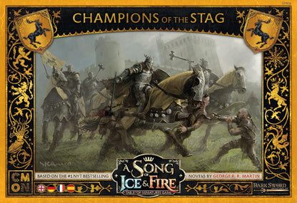 CMON, A Song of Ice & Fire – Streiter des Hirsches, Erweiterung, Tabletop, 2 Spieler, Ab 14+ Jahren, 45+ Minuten, Deutsch, Mehrsprachig, Mehrfarbig, Bunt, 6. Baratheon Erweiterung