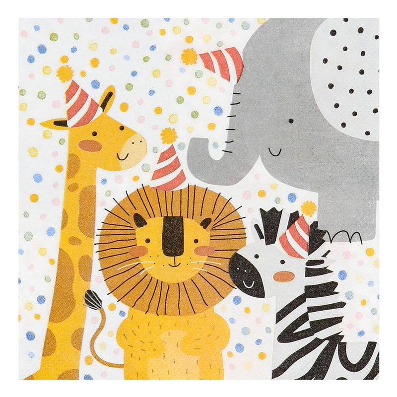 Set 20 paper napkins Safari (33 x 33 cm