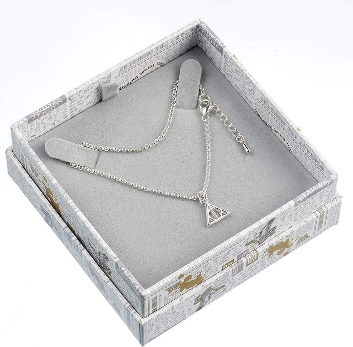 Harry Potter Sterling Zilver Dood Hallows Armband SCB054, 15 cm, Sterling zilver