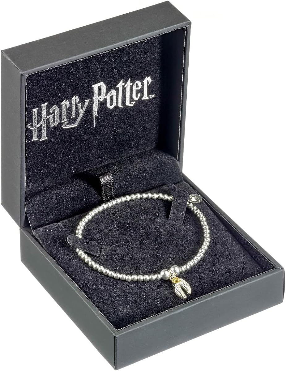 Harry Potter Ball Bead Bracelet with Golden Snitch Charm & Crystal elements