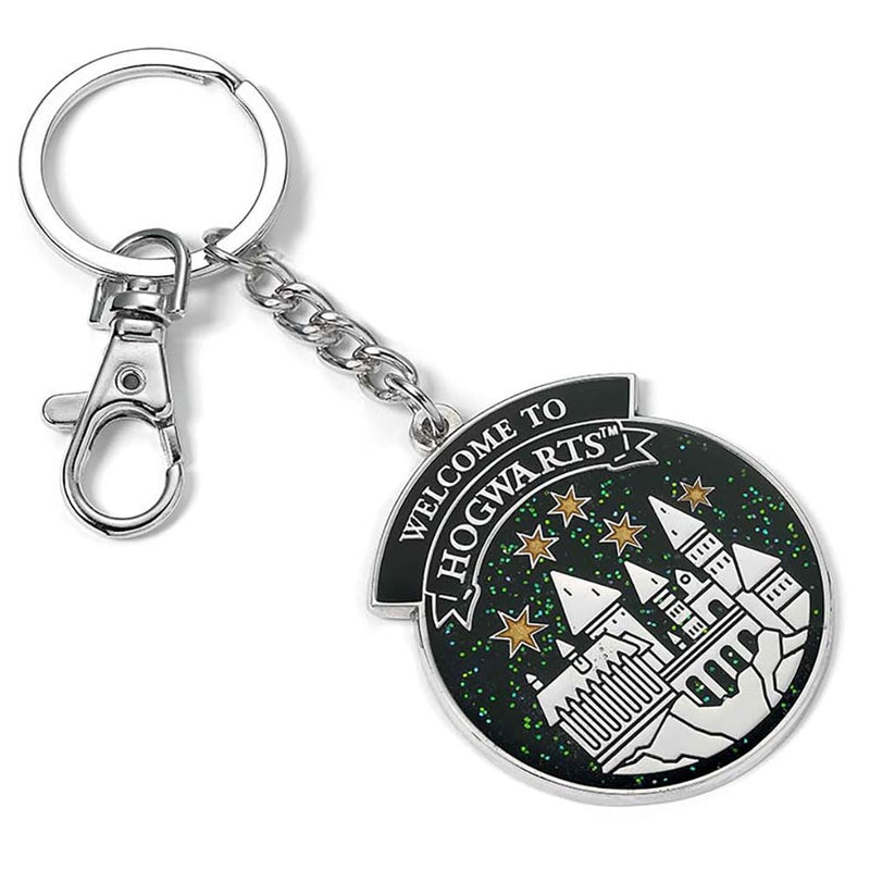 Harry Potter Hogwarts Castle Keyring (One Size) (Silver/Black/White