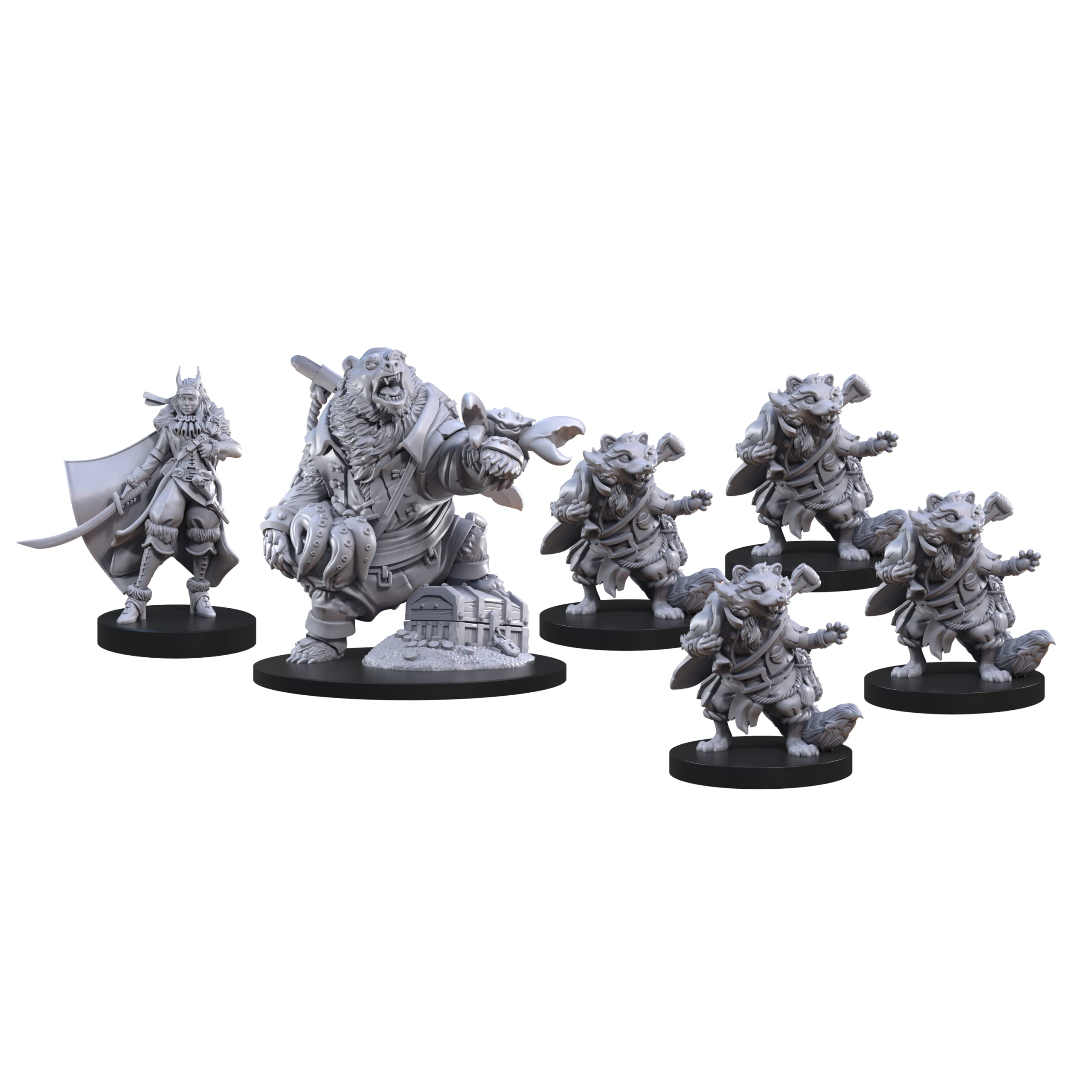 Animal Adventures: Raiders of the Faraway Sea Roleplaying Miniatures 5E Compatible