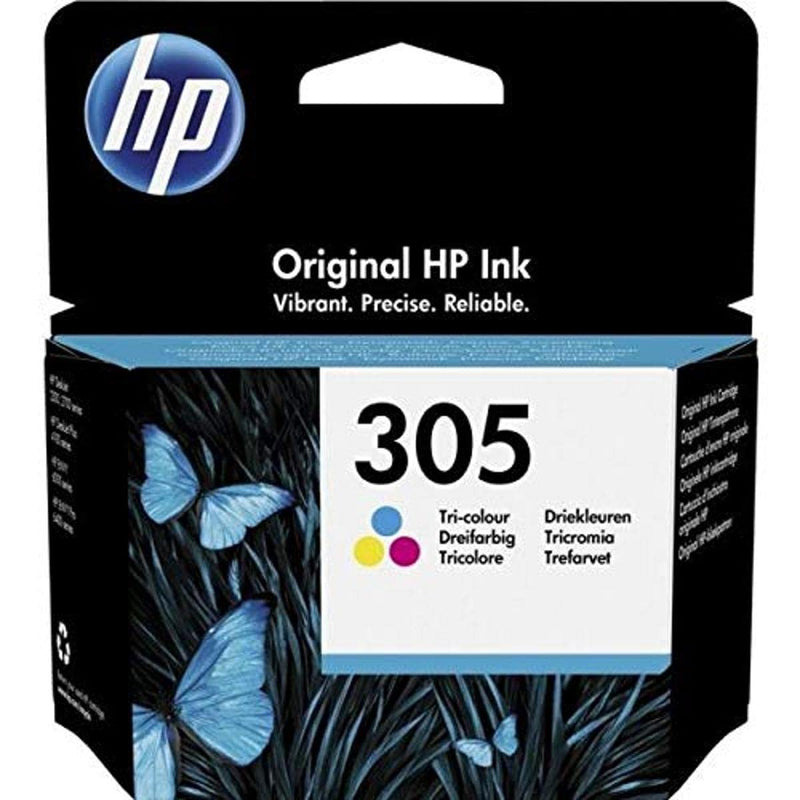 HP 305 3YM60AE, Tricolor, Cartucho de Tinta Original, compatible con impresoras de inyección de Tinta HP DeskJet 2700, 2730, 4100, 4134, Envy Serie 6020, 6030, 6420, 6430