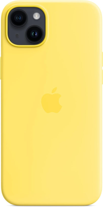Apple - Back Cover For Mobile Phone - Magsafe Compatibility - Silicone - Canary Yellow - For Iphone 14 Plus