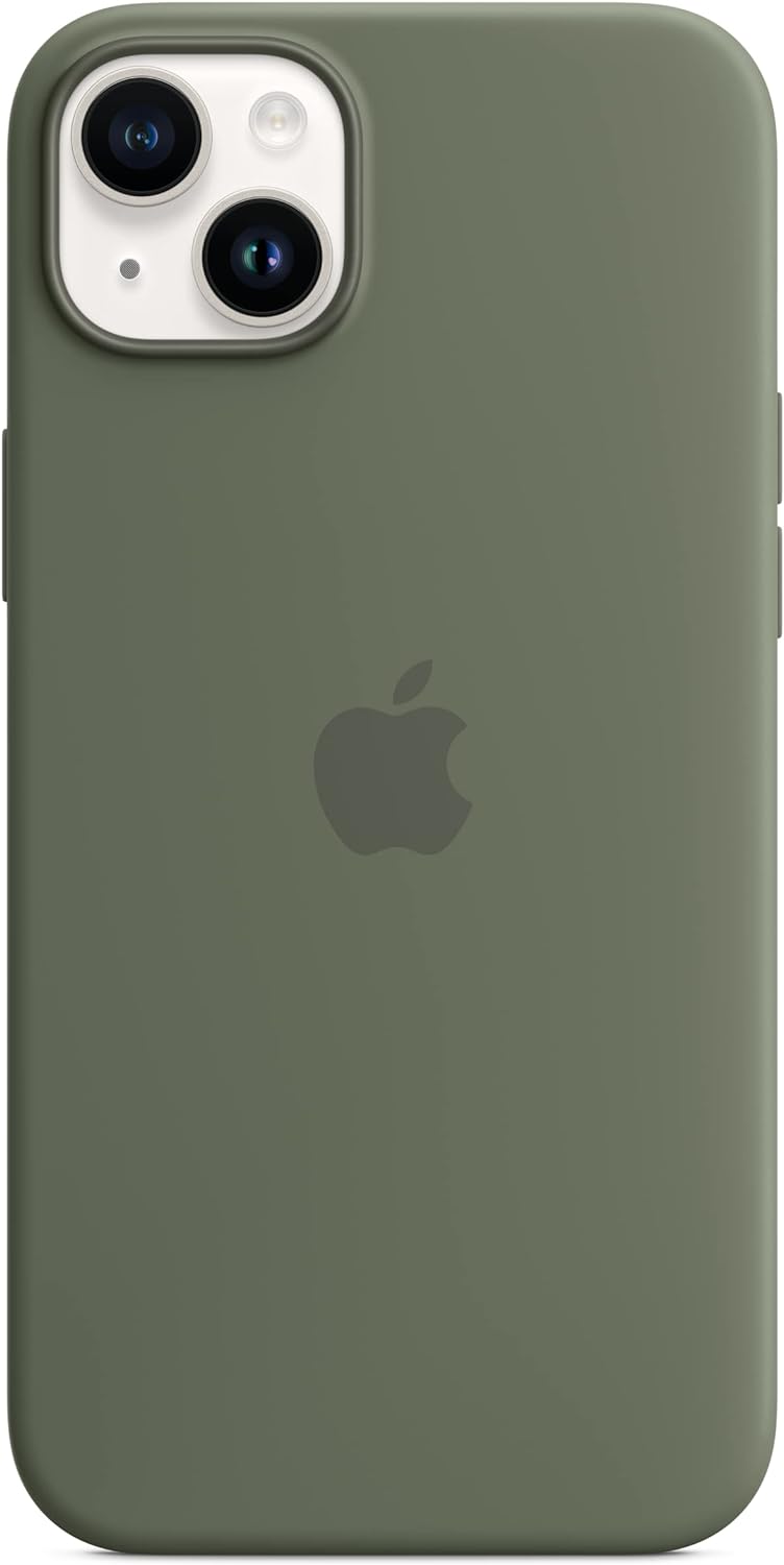 Apple - Back Cover For Mobile Phone - Magsafe Compatibility - Silicone - Olive - For Iphone 14 Plus