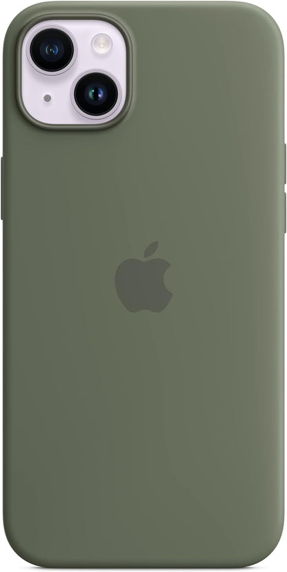 Apple - Back Cover For Mobile Phone - Magsafe Compatibility - Silicone - Olive - For Iphone 14 Plus
