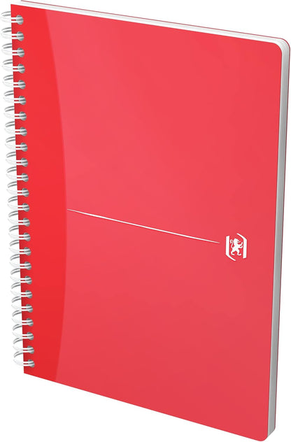Oxford My Colours Set of 5 Spiral Bound Polypropylene Notebooks A5 Petits Carreaux Assorted Colours