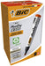 BIC Marking 2300 ECOlutions Permanent Markers - Red Colour - Box of 12 - Medium Chisel Tip Markers - Low Odour