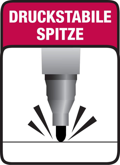 BIC Marking 2300 ECOlutions Permanent Markers - Red Colour - Box of 12 - Medium Chisel Tip Markers - Low Odour