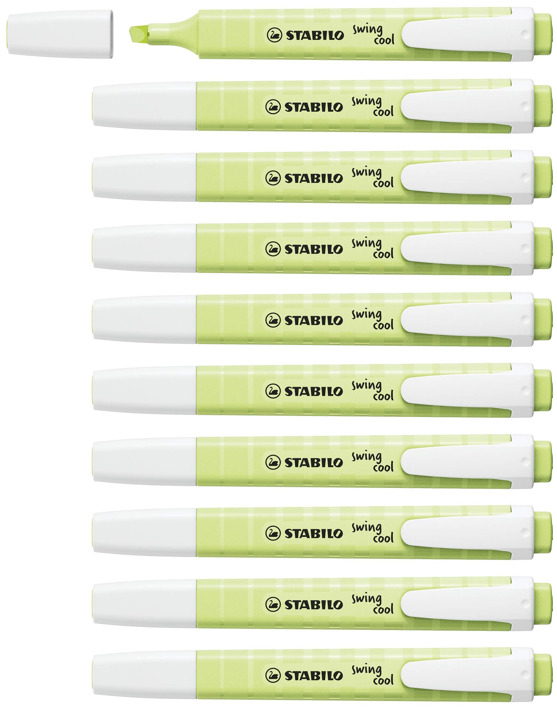 Highlighter - STABILO swing cool Pastel - Pack of 10