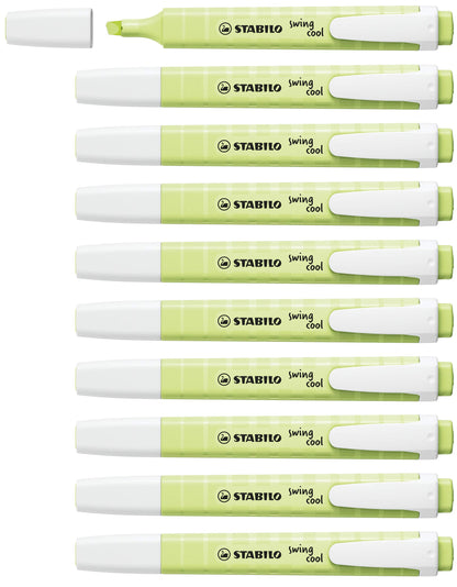 Highlighter - STABILO swing cool Pastel - Pack of 10