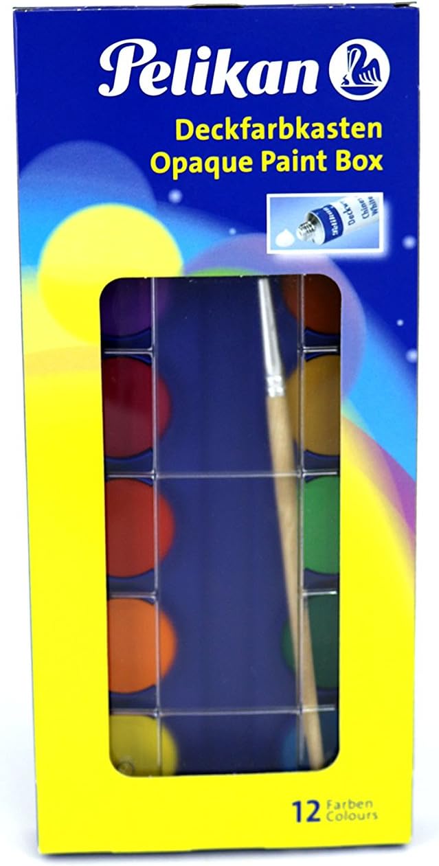 Pelikan 040063 Palette Multi Paint with Water – Water Based Paints 12pièce (S
