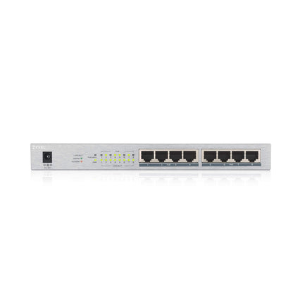 Zyxel Switch Gigabit Unmanaged Zyxel a 8 porte 8 x PoE+ con budget di 60 W, Garanzia a Vita