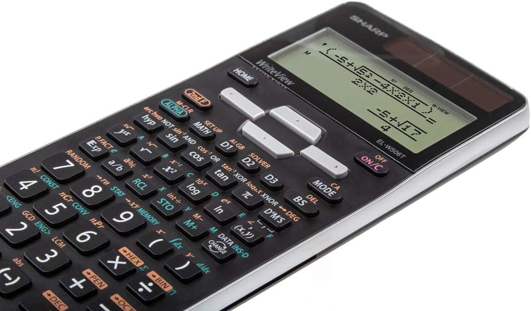 SHARP EL-W506TB SL School Calculator with WriteView EL-W506TBSL Black