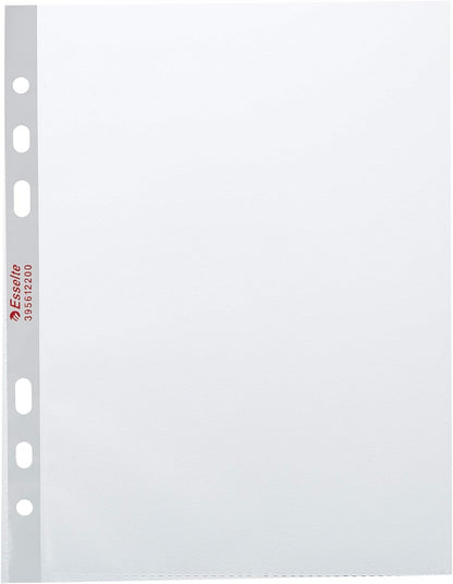 Esselte Display Pockets Clear Multi-Punched 25 envelopes 15x21 PP antiriflesso