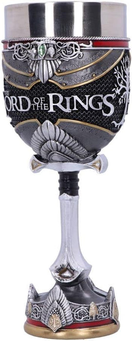 Nemesis Now Officially Licensed Lord of The Rings Aragorn Goblet, Silver, 19.5cm