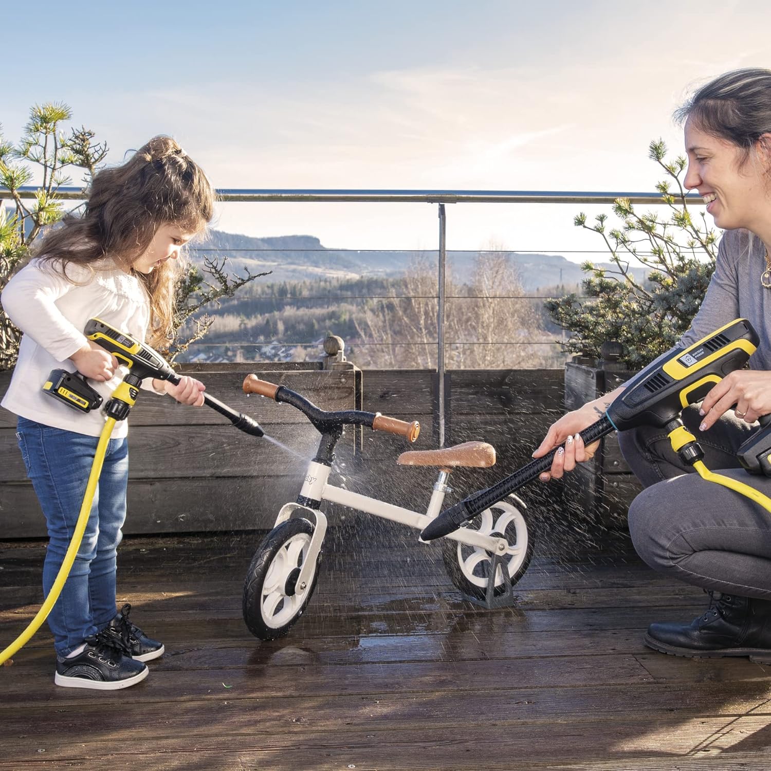 Smoby Karcher Cleaning Gun KHB6 - Children's Roleplay Toy with Hose Connection, From 3+ Years