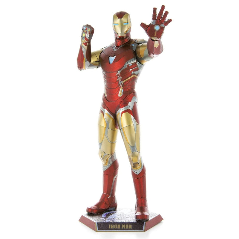 Fascinations ICX222 Metal Earth Metallbausätze - Marvel Avengers Iron Man Mark LXXXV, lasergeschnittener 3D-Konstruktionsbausatz, 3D Metall Puzzle, DIY Modellbausatz, 2.25 Metallplatinen, ab 14 Jahre