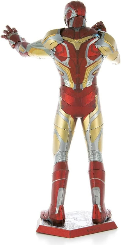 Fascinations ICX222 Metal Earth Metallbausätze - Marvel Avengers Iron Man Mark LXXXV, lasergeschnittener 3D-Konstruktionsbausatz, 3D Metall Puzzle, DIY Modellbausatz, 2.25 Metallplatinen, ab 14 Jahre