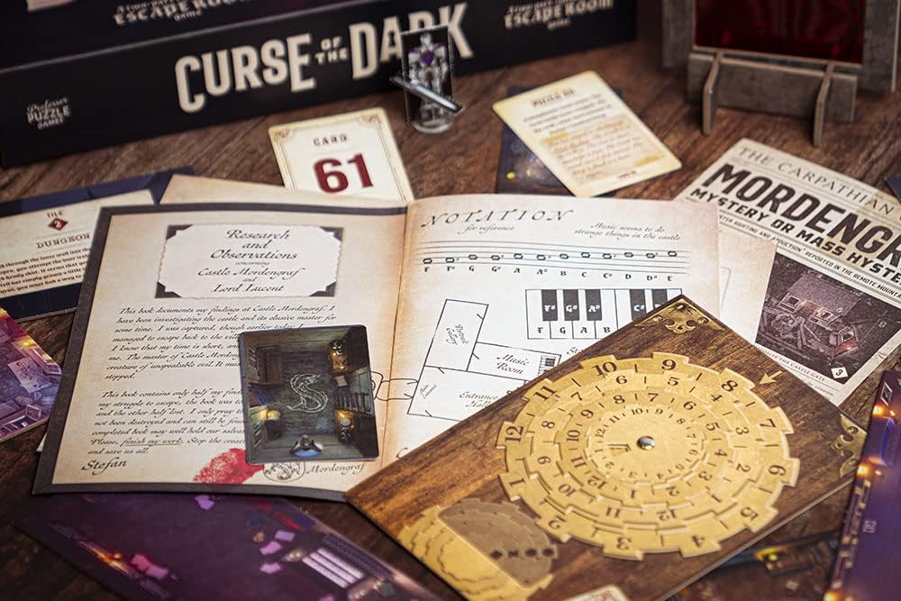 Professor PUZZLE | Curse of the Dark- Escape Room | Strategy Game | Ages 14+ | 1-6 Players & Danger In The Deep Games - Unique 2 hour Multiplayer Escape Room Game