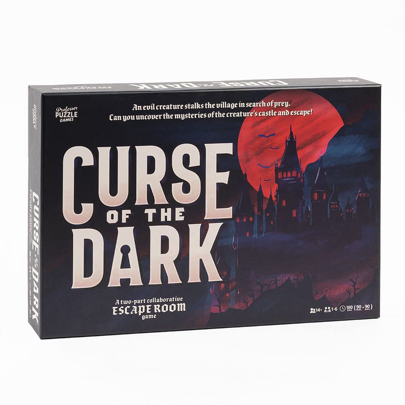 Professor PUZZLE | Curse of the Dark- Escape Room | Strategy Game | Ages 14+ | 1-6 Players