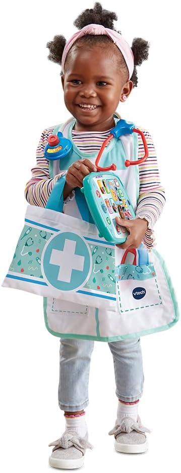 VTech 80-552123 Care & Leather Doctor Set - Educational Toy - Includes Thermometer - With Sound Effects - 2 to 5 Years