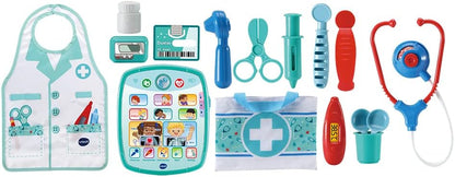 VTech 80-552123 Care & Leather Doctor Set - Educational Toy - Includes Thermometer - With Sound Effects - 2 to 5 Years