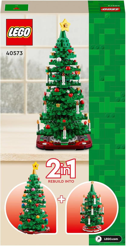 LEGO 40573 2 in 1 Christmas Tree Eye Catching Festive Holiday Display Build 1 Large or 2 Smaller Trees With Star on Top 12+ 784 Pieces